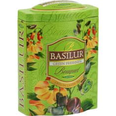 Basilur Čajová dóza zelený čaj s mátou. 100g. Bouquet Green Tea Freshness