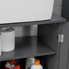 SoBuy BZR18-DG Koupelnová skříňka Skříňka pod umyvadlo