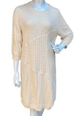 Orientique pletené smetanové dlouhé šaty Velikost: 44