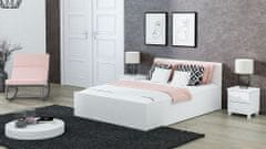 eoshop Dřevěná postel DM1 bílá, 160x200 + rošt ZDARMA