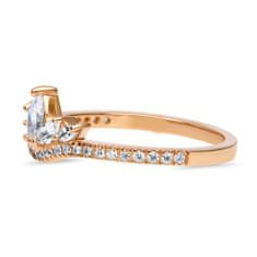 Emporial pozlacený prsten Diadém 14k růžové zlato MA-R0444 Velikost: 5 (EU: 49-50)