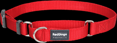Red Dingo Polostahovací nylonový obojek červený, 25 mm x 41-62 cm