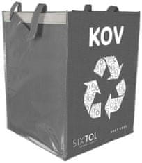 SIXTOL Tašky na tříděný odpad SORT EASY 4 METAL, 30x30x40cm, 4x36l, 4ks SIXTOL
