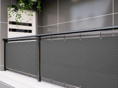 My Best Home Balkonová ratanová zástěna PORI, černá/bílá, výška 100 cm šířka různé rozměry MyBestHome Rozměr: 100x300 cm