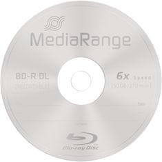 MediaRange BD-R DL, 6x, 50GB, 25ks, Spindle