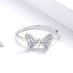 Royal Fashion prsten Třpytivý motýl SCR621 Velikost: 6 (EU: 51-53)