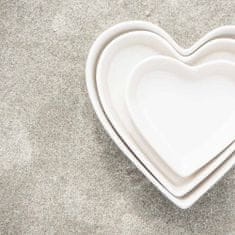 IB Laursen keramická mísa Mynte ve tvaru srdce Pure White Velikost: Velká