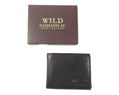 Wild Celokožená peněženka - černá 333