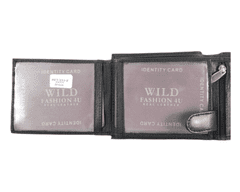 Wild Celokožená peněženka - černá 333