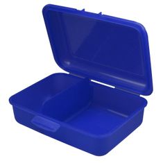 Elasto School box - střední s přepážkou, Trend modrá PP