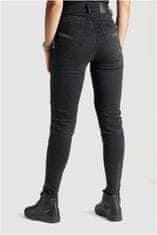 PANDO MOTO kalhoty jeans KUSARI COR 01 dámské washed černé 31