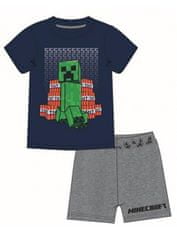 Mojang Studios Chlapecké letní pyžamo Minecraft TNT - tm. modré 116