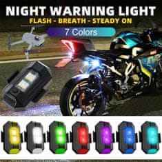 motoLEDy Lampa 7 barev univerzální motocykl, kolo, dron USB