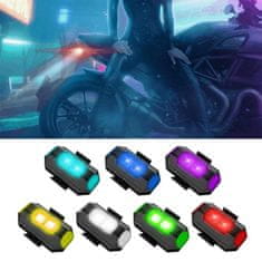 motoLEDy Lampa 7 barev univerzální motocykl, kolo, dron USB
