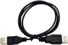 C-Tech kabel USB A-A 1,8m 2.0 prodlužovací, černá