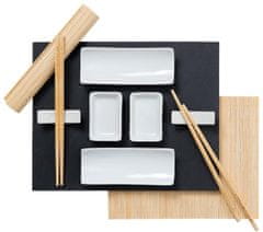 EXCELLENT Sushi set porcelán/břidlice/bambus sada 11ks