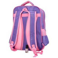 Newberry Dětský látkový školní batoh Princezna s květinou, fialová