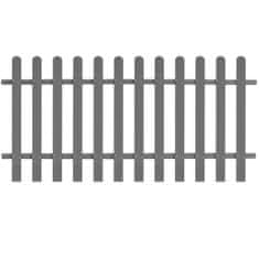 shumee Laťkový plot WPC 200 x 100 cm šedý