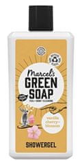 Marcel's Green Soap Marcel's, Zelené mýdlo, Vanilka a třešňový květ, sprchový gel, 500 ml