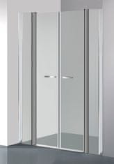 Arttec Dvoukřídlé sprchové dveře do niky COMFORT F 3 čiré sklo 113 - 118 x 195 cm