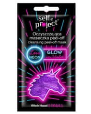 Selfie Project Selfie Project, Glow In Violet, pleťová maska, 10g