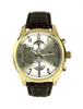 Pánské elegantní hodinky SLAVA s ozdobnými ciferníky hnědo-zlaté SLAVA 10153