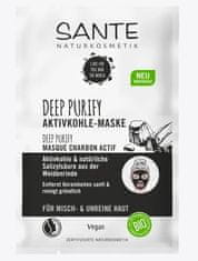 SANTE Naturkosmetik Sante, Deep Purify, maska s aktivním uhlím, 2x4ml