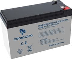Conexpro baterie AGM-12-7.2, 12V/7,2Ah, Lifetime