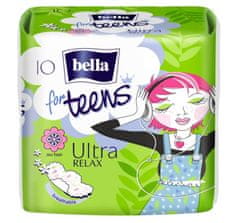Bella Bella, Pro dospívající, Ultra Relax, hygienické vložky s křidélky, 10 kusů