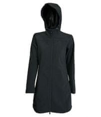 Lambeste dámská dlouhá softshellová bunda s kapucí 0707 S > černá