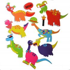 Barney&Buddy Samolepky do vany - Crazy Dinosauři