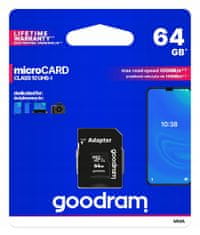 Paměťová karta M1AA microSDXC 64GB + adaptér