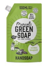 Marcel's Green Soap Marcelovo zelené mýdlo, tonka & muguet navul, Mýdlová zásoba, 500ml