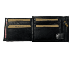 Dailyclothing Celokožená peněženka s orlem - černá 6257