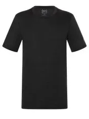 [sn] super.natural Merino triko krátký rukáv Base Tee 140 jet black, XXL