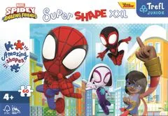 Trefl Puzzle Super Shape XXL Spidey a jeho úžasní přátelé 60 dílků
