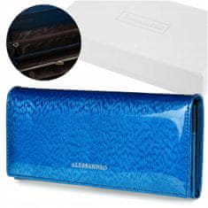 Alessandro Paoli G56 Dámská kožená peněženka modrá