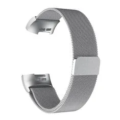 Drakero Milánský tah L pro Fitbit Charge stříbrný PRCZ-8093