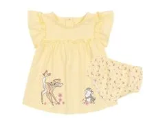 sarcia.eu Žluté dětské šaty s volánky + kalhotky Bambi DISNEY 6-9 m 74 cm