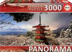 Educa Puzzle Hora Fuji, Japonsko - PANORAMATICKÉ PUZZLE