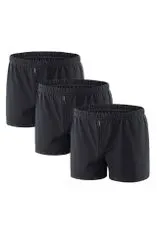 Uniconf pánské boxerky prémiové kvality v setu 3ks, 3XL černá