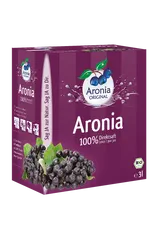 ARONIA ORIGINAL Arónie BIO (černý jeřáb, jeřabina), 100% přímo lisovaná šťáva, BinB 3 litry
