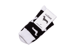 Kašmir Designové ponožky ALL DOG KS03 black - 35-38
