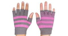 Merco Multipack 3ks Grippy G1 rukavice na jógu, bezprsté růžová