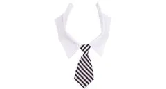 Merco Multipack 3ks Gentledog kravata pro psy černá-bílá, L