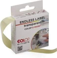 COLOP e-mark nalepovací páska transparentní, 14mm x 8m