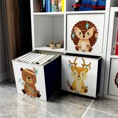 Dream Creations Látkový box na hračky ježek indián 33x33x37 cm