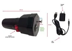 LOUCAS KOMODROMOS Grilovací motor /elektrický/USB 5V - zatížení až 16 Kg