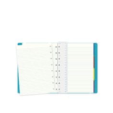 Filofax Blok s boční kroužkovou spirálou Notebooks A5, tyrkysový, 56 listů