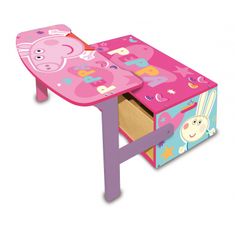 Arditex Dětský dřevěný nábytek 3v1 PEPPA PIG (Lavička, Box na hračky, Stolek), PP13986